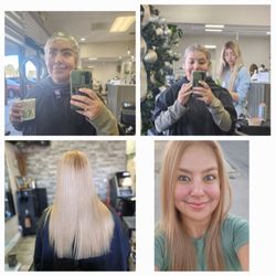 Be YOU tiful Creations Beauty Salon & Spa - My hair being treated at BeYoutiful Creations under the care of Nataly Ortiz and Jenny Magalde.