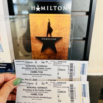 Hobby Center - Lottery win - orchestra row B seats to Hamilton! - Performing Arts Near Me - Houston, Texas Hobby Center - Lottery win - orchestra row B seats to Hamilton! - Performing Arts Near Me - Houston, Texas