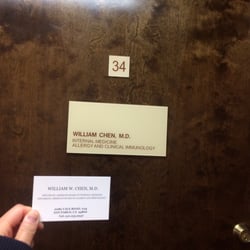 William Chen, MD - His card and door