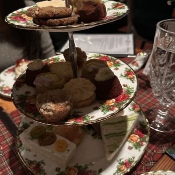 Balmoral Restaurant - A tower of sandwiches, and desserts - Scottish Near Me - St Charles, Illinois