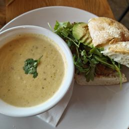 Poblano Cheddar Soup + Grilled Steak Pane Aria Poblano Cheddar Soup + Grilled Steak Pane Aria