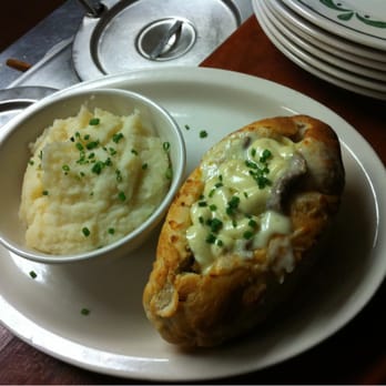 Brick Oven Bistro - Steak sandwich with mashed potatoes. - Pizza Near Me - Buffalo, New York Brick Oven Bistro - Steak sandwich with mashed potatoes. - Pizza Near Me - Buffalo, New York
