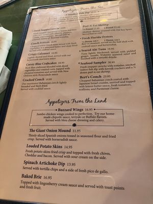 Menu photo 2 Buzzard's Roost Grill & Pub Key Largo, FL