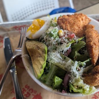 The Crack Shack - Cobb salad with UFO strips - Chicken Shop Near Me - Costa Mesa, California