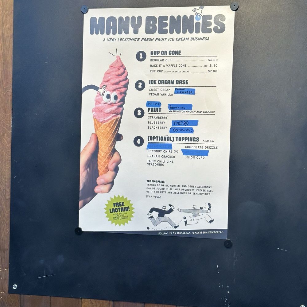 Many Bennies - Ice Cream & Frozen Yogurt Near Me - Seattle, Washington Many Bennies - Ice Cream & Frozen Yogurt Near Me - Seattle, Washington