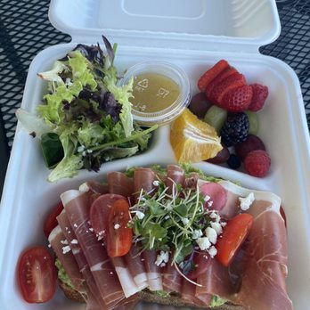 Cafe Sapientia - This is the beautiful Avocado Toast (with Prosciutto) - Coffee & Tea Near Me - Oak Park, California