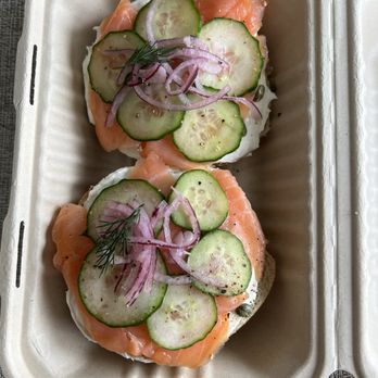 Isaac's Bagels - Lox on sesame bagel - Bagels Near Me - Durham, North Carolina