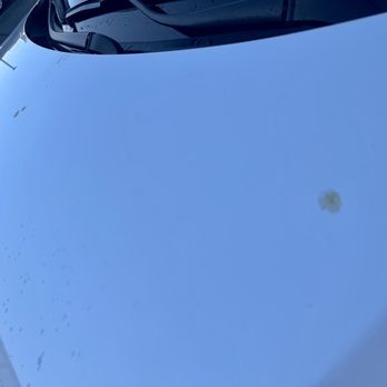 Rotten Robbie Touchless Car Wash - Post wash. There is no brush that does any scrubbing, just water jet and that might be the reason for stains not getting cleaned thoroughly - Car Wash Near Me - Santa Clara, California