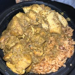 Limin's Cafe Caribe - Curry Chicken with Rice