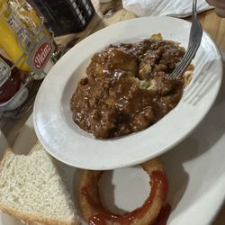 The 59er Diner & Motel - The meat gravy with mashed potatoes... it was the special of the day.