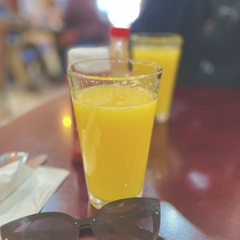 The Twins Restaurant - Fresh Squeezed OJ anyone? The shades made a cameo at brunch. - American Near Me - Cotati, California