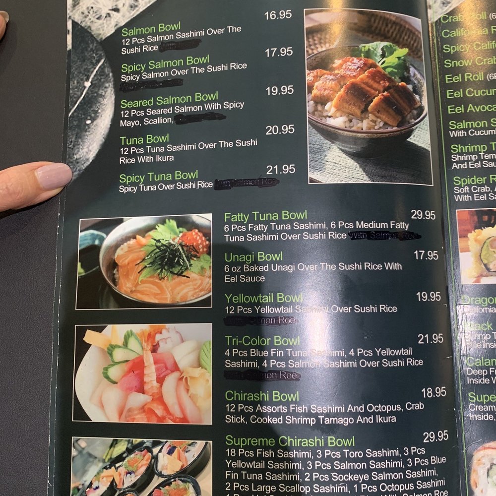 Sushi Zone - Menu- page 2 of 10 - Conveyor Belt Sushi Near Me - Bothell, Washington