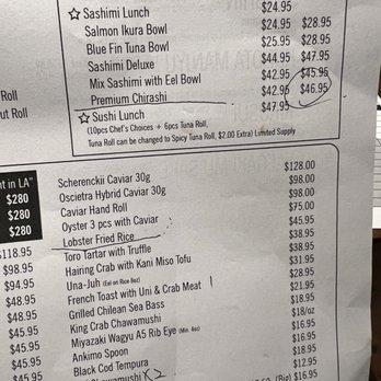 Ootoro Sushi - #MENU OO TORO SUSHI in Irvine, CA - Sushi Bars Near Me - Irvine, California
