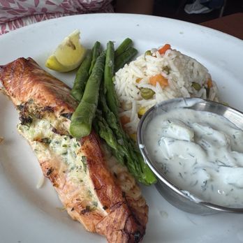 Miramar Beach Restaurant - Salmon stuffed - Seafood Near Me - Half Moon Bay, California Miramar Beach Restaurant - Salmon stuffed - Seafood Near Me - Half Moon Bay, California