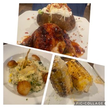 South Ocean Grill - Rotisserie chicken, scallops and Risotto Mexico City corn. - Burgers Near Me - Patchogue, New York South Ocean Grill - Rotisserie chicken, scallops and Risotto Mexico City corn. - Burgers Near Me - Patchogue, New York