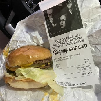 Snappy's - Double burger (not the best photo!) - Burgers Near Me - Las Vegas, Nevada Snappy's - Double burger (not the best photo!) - Burgers Near Me - Las Vegas, Nevada
