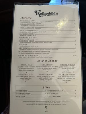 Menu photo 2 Rothschild's Corona Del Mar, CA Menu photo 2 Rothschild's Corona Del Mar, CA