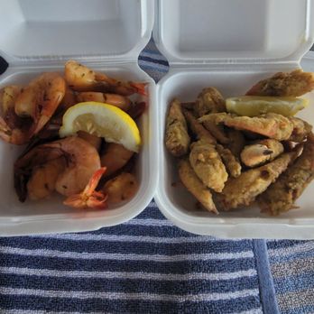 The Crab Trap, Destin - Crab claws and peel eat shrimp. This was $49.50. - Seafood Near Me - Destin, Florida