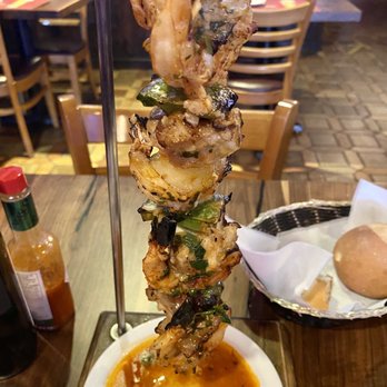 O Lavrador - Shrimp and Monk Fish Kebabs special. Get this! - Portuguese Near Me - Jamaica, New York O Lavrador - Shrimp and Monk Fish Kebabs special. Get this! - Portuguese Near Me - Jamaica, New York