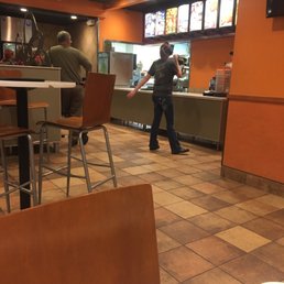Poorly trained staff that would be better served back behind the counter actually preparing food Poorly trained staff that would be better served back behind the counter actually preparing food
