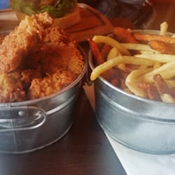 Pattersons - The 500g Chicken and the "Some More" Chips at Pattersons. Best fried chicken you can find in Liverpool.