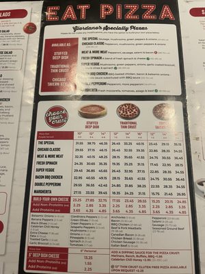 Menu photo 1 Giordano's Chicago, IL Menu photo 1 Giordano's Chicago, IL