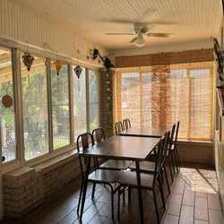 Sushi and Boba Tea House - Tables on front porch