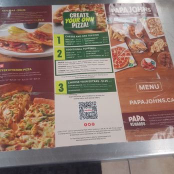 Papa Johns Pizza - Create your own pizza - Pizza Near Me - Winnipeg, Manitoba