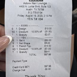 Reciept Reciept