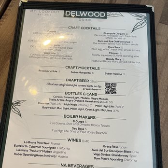 Delwood - Menu as of March 2023 - Gastropubs Near Me - Cincinnati, Ohio Delwood - Menu as of March 2023 - Gastropubs Near Me - Cincinnati, Ohio