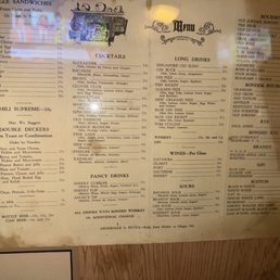 The original menu. Get those prices