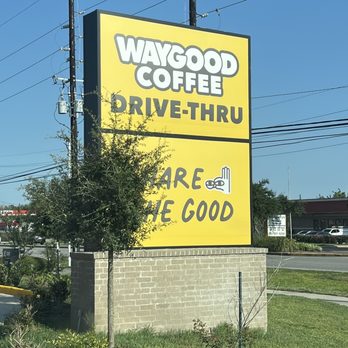 Waygood Coffee - Easy to find in Pearland. Look for the large yellow sign. - Coffee & Tea Near Me - Pearland, Texas Waygood Coffee - Easy to find in Pearland. Look for the large yellow sign. - Coffee & Tea Near Me - Pearland, Texas