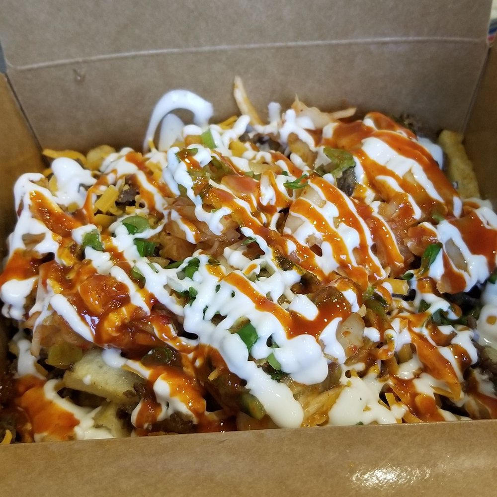Far East Taco - Bulgogi kimchi fries - Asian Fusion Near Me - Oakville, Ontario Far East Taco - Bulgogi kimchi fries - Asian Fusion Near Me - Oakville, Ontario