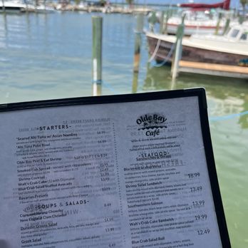 Olde Bay Cafe - Menu and marina view - New American Near Me - Dunedin, Florida Olde Bay Cafe - Menu and marina view - New American Near Me - Dunedin, Florida