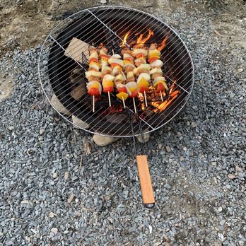 White Caps Campground - Fire ring grill cover - Boating Near Me - Westmore, Vermont