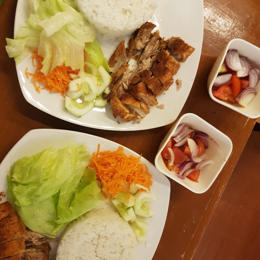 Cucina Ilocana - Bagnet with rice and KBL for the dip! So goooood - Filipino Near Me - Davao, DAS