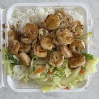 Suki Hana Japan - shrimp teriyaki plate: steamed rice + vegetables = $13.79 - Japanese Near Me - Ontario, California Suki Hana Japan - shrimp teriyaki plate: steamed rice + vegetables = $13.79 - Japanese Near Me - Ontario, California
