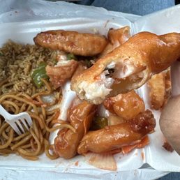 Sweet and Sour Shrimp lunch special