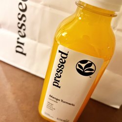 Pressed Juicery - Mango Turmeric Lemonade! Good drink! 5/5. IG: @amei.eats