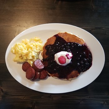 Lokma - sunrise combo comes with pancakes, eggs and sausage. good portion for brunch - Mediterranean Near Me - San Francisco, California Lokma - sunrise combo comes with pancakes, eggs and sausage. good portion for brunch - Mediterranean Near Me - San Francisco, California