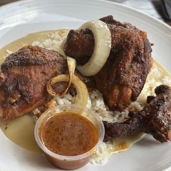 Zeke's Kitchen & Bar - Chicken and white rice - New American Near Me - Smyrna, Georgia Zeke's Kitchen & Bar - Chicken and white rice - New American Near Me - Smyrna, Georgia
