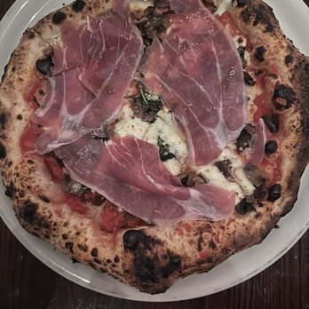 Don Antonio - Margarita pizza with mushrooms and prosciutto - Pizza Near Me - New York, New York Don Antonio - Margarita pizza with mushrooms and prosciutto - Pizza Near Me - New York, New York