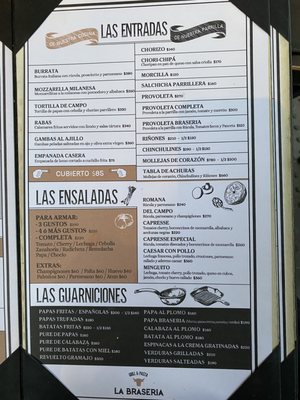 Menu photo 5 La Braseria Buenos Aires, C Menu photo 5 La Braseria Buenos Aires, C