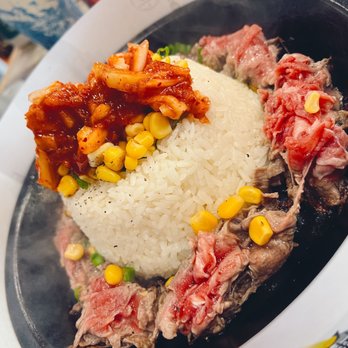 Sizzling Lunch - Kimchi Beef Pepper Rice - Japanese Near Me - San Jose, California Sizzling Lunch - Kimchi Beef Pepper Rice - Japanese Near Me - San Jose, California