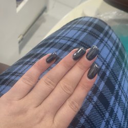 Wonderful Nails & Spa - Chrome manicure not in direct light to show the holographic !