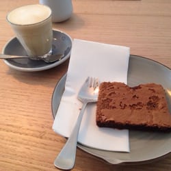 School House Espresso - Brownie and chai latte
