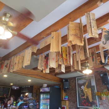 Red Cup Coffeehouse - ceiling decorations - Coffee & Tea Near Me - Boothbay Harbor, Maine Red Cup Coffeehouse - ceiling decorations - Coffee & Tea Near Me - Boothbay Harbor, Maine