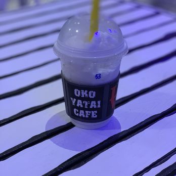 Oko Cafe - Brian , wow!  Im sitting in between a monochromatic sketched fantasy film & a brilliant pattern spectral!  fav coconut ! Rawtoons - Cafes Near Me - Gardena, California