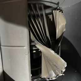 3/12 year old blower wheel SHREDDED during