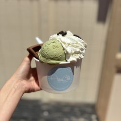 Aqua Club Dessert & Beverage - Mix & Match: Chocolate waffle with match ice cream, oreo pieces and mochi bits